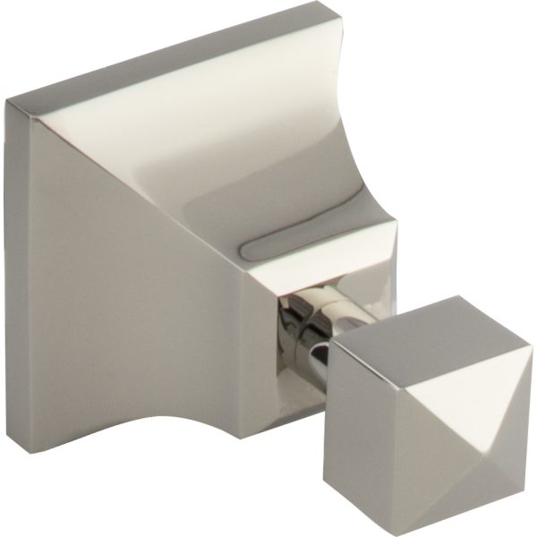 Gratitude Bath Hook  Polished Nickel