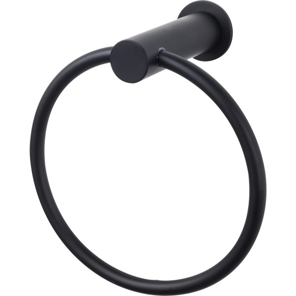 Hopewell Bath Ring  Flat Black
