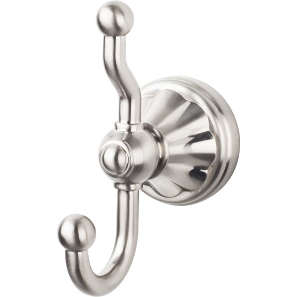 Hudson Bath Double Hook  Brushed Satin Nickel