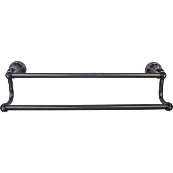 Hudson Bath Towel Bar 18 Inch Double Tuscan Bronze