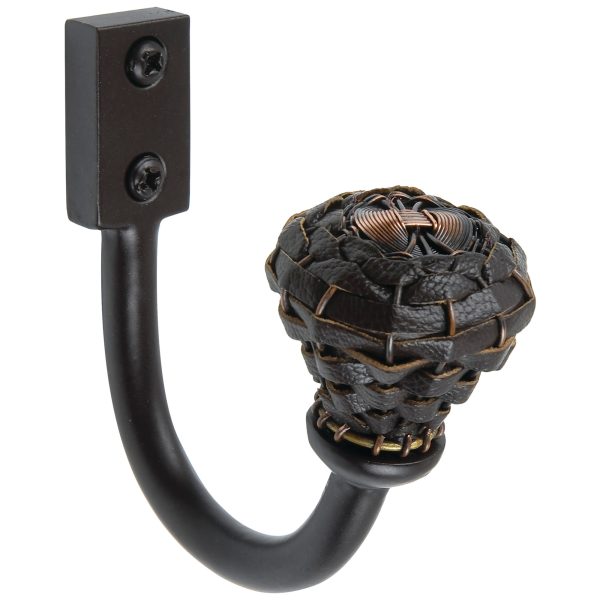 Hamptons Expresso Leather Hook