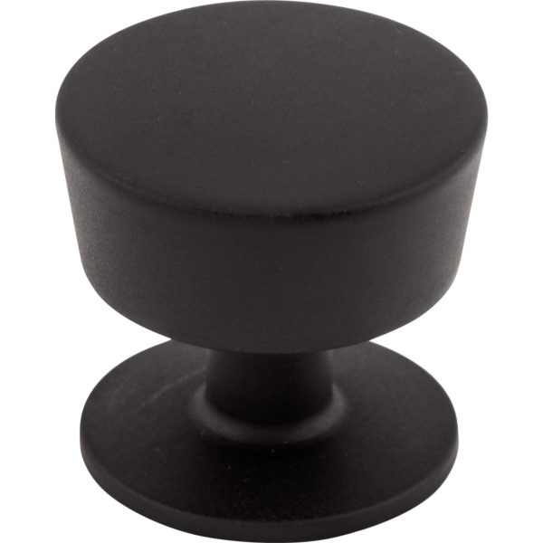 Essex Knob 1 3/16 Inch Flat Black