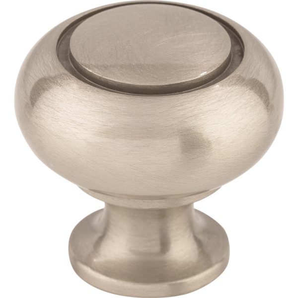 Ring Knob 1 1/4 Inch Brushed Satin Nickel