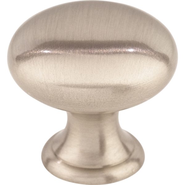 Asbury Mushroom Knob 15/16 Inch Brushed Satin Nickel