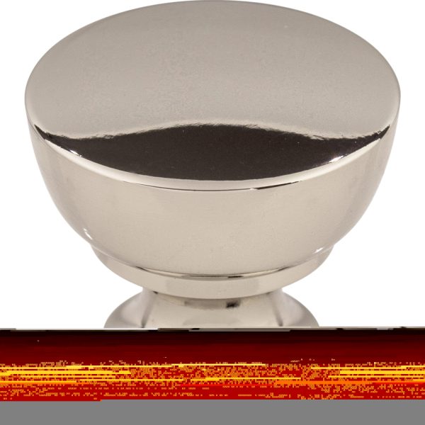 Bergen Knob 1 1/4 Inch Polished Nickel