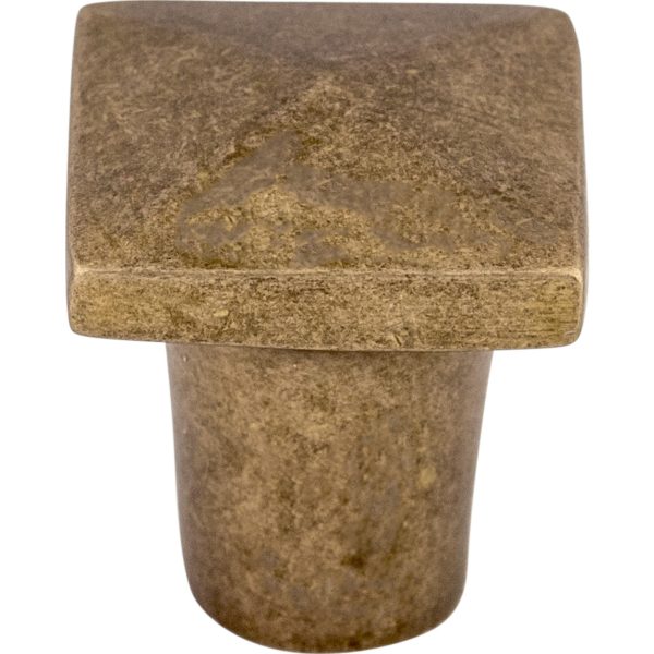 Aspen Square Knob 3/4 Inch Light Bronze