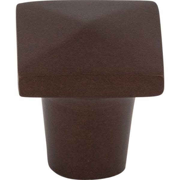 Aspen Square Knob 3/4 Inch Mahogany Bronze