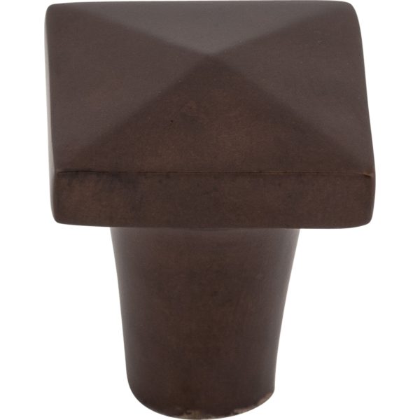 Aspen Square Knob 7/8 Inch Mahogany Bronze