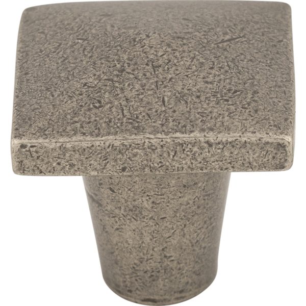 Aspen Square Knob 1 1/4 Inch Silicon Bronze Light