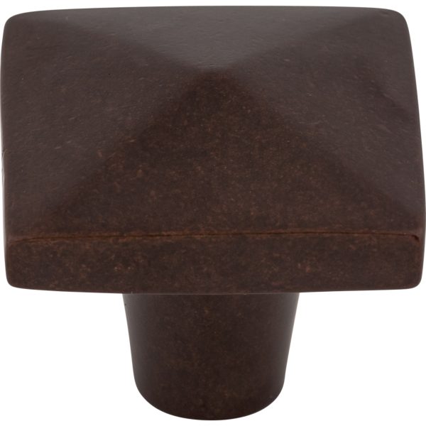 Aspen Square Knob 1 1/2 Inch Mahogany Bronze