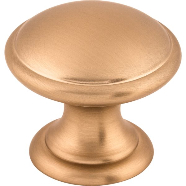 Rounded Knob 1 1/4 Inch Brushed Bronze
