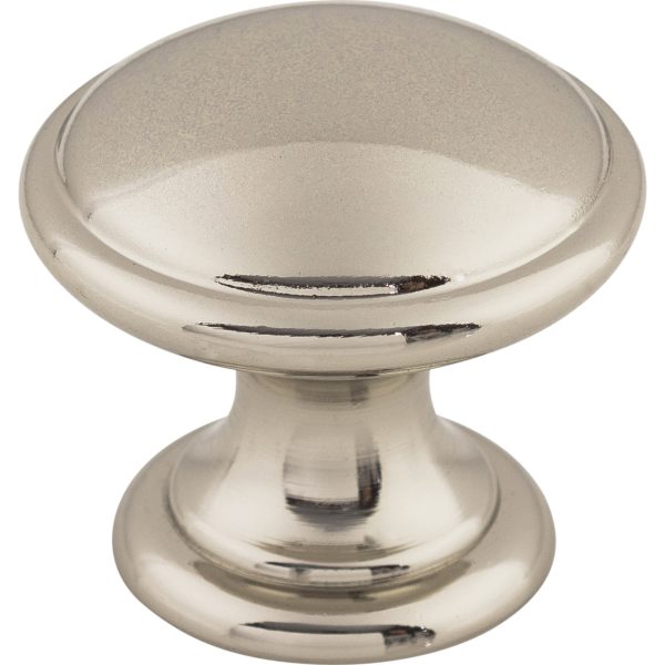 Rounded Knob 1 1/4 Inch Polished Nickel