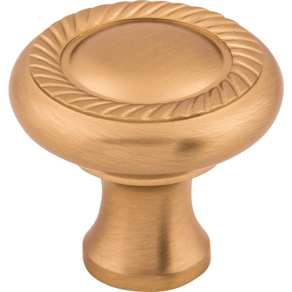 Swirl Cut Knob 1 1/4 Inch Brushed Bronze