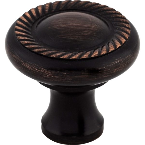 Swirl Cut Knob 1 1/4 Inch Tuscan Bronze