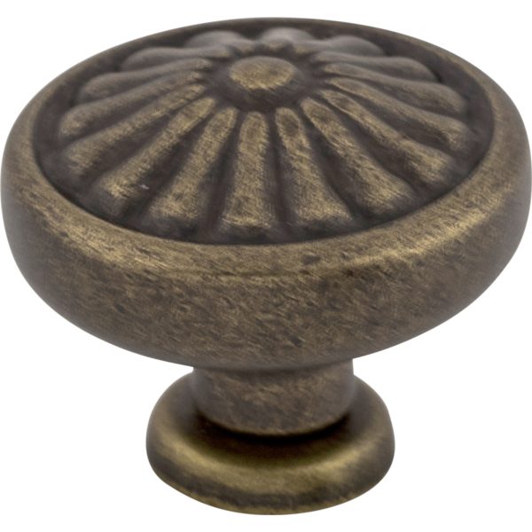 Flower Knob 1 1/4 Inch German Bronze