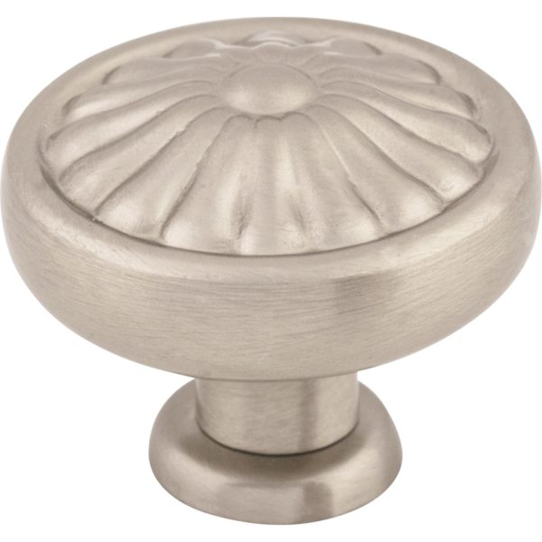 Flower Knob 1 1/4 Inch Brushed Satin Nickel