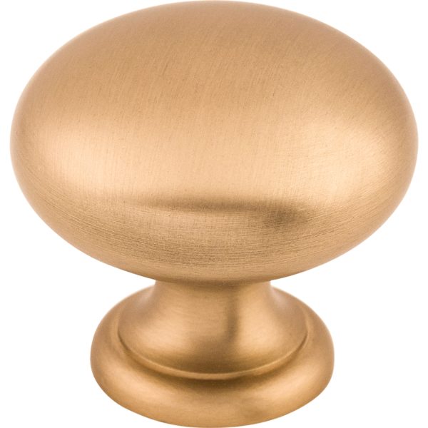 Mushroom Knob 1 1/4 Inch Brushed Bronze