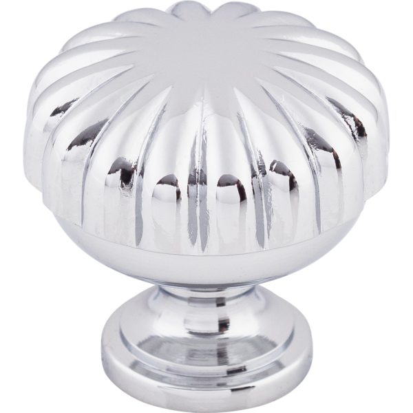 Melon Knob 1 1/4 Inch Polished Chrome