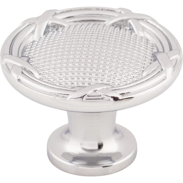 Ribbon & Reed Knob 1 1/4 Inch Polished Chrome