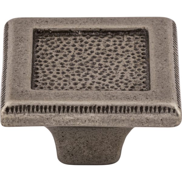 Square Inset Knob 2 Inch Cast Iron