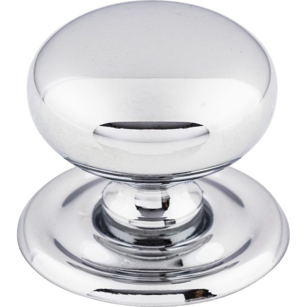 Victoria Knob 1 1/4 Inch w/Backplate Polished Chrome