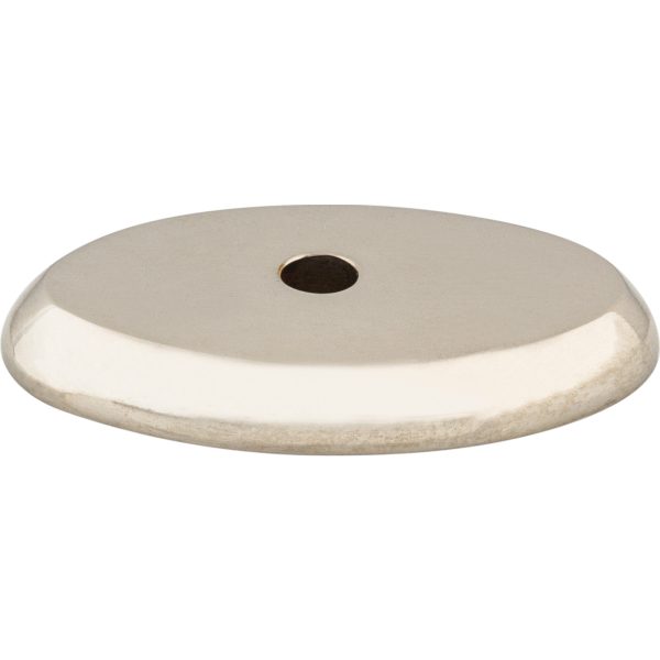 Aspen II Oval Backplate 1 1/2 Inch Polished Nickel