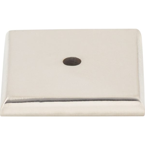Aspen II Square Backplate 1 1/4 Inch Polished Nickel