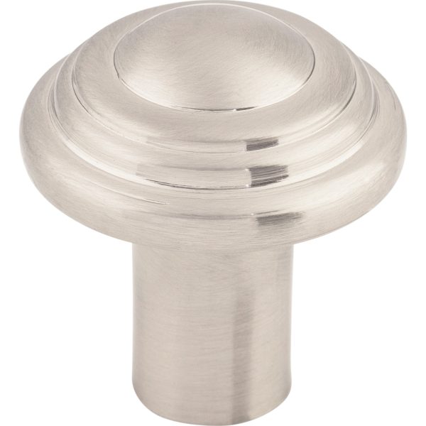Aspen II Button Knob 1 1/4 Inch Brushed Satin Nickel