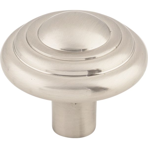 Aspen II Button Knob 1 3/4 Inch Brushed Satin Nickel