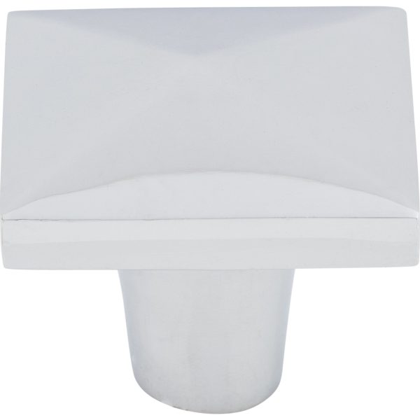 Aspen II Square Knob 1 1/2 Inch Polished Chrome