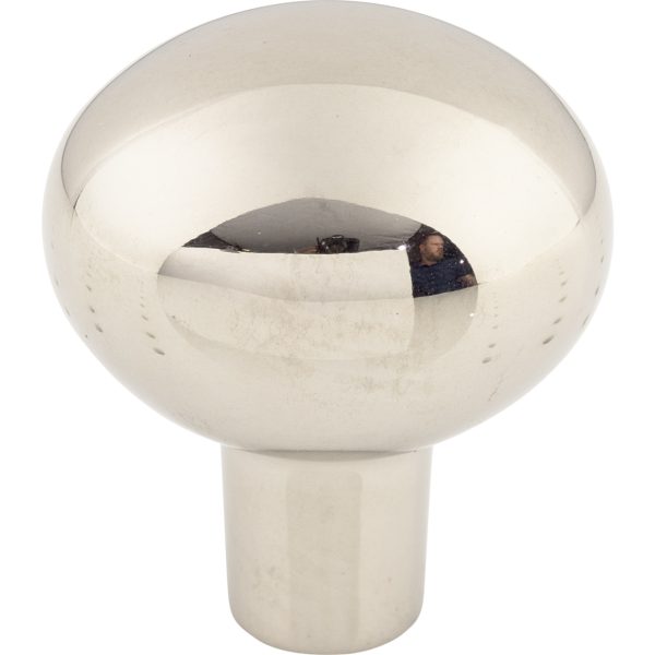 Aspen II Large Egg Knob 1 7/16 Inch Polished Nickel