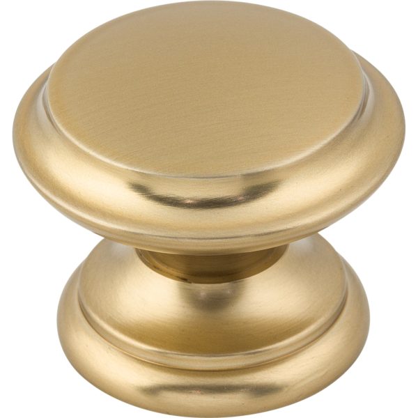 Flat Top Knob 1 3/8 Inch Honey Bronze