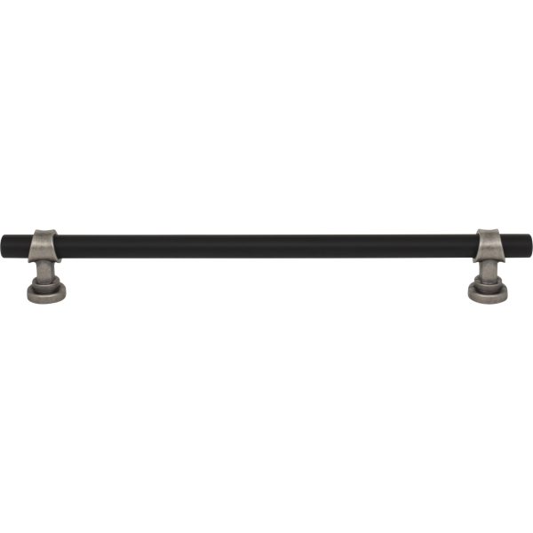 Bit Pull 8 13/16 Inch (c-c) Flat Black and Pewter Antique