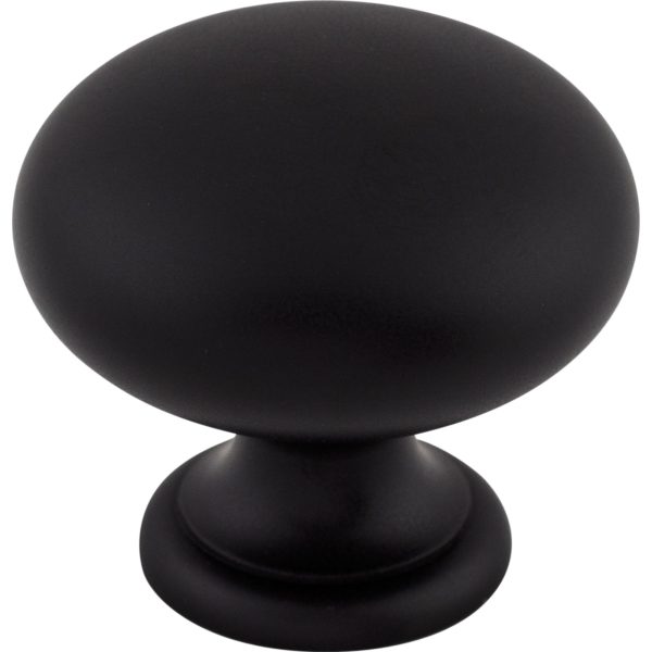 Mushroom Knob 1 1/4 Inch Flat Black