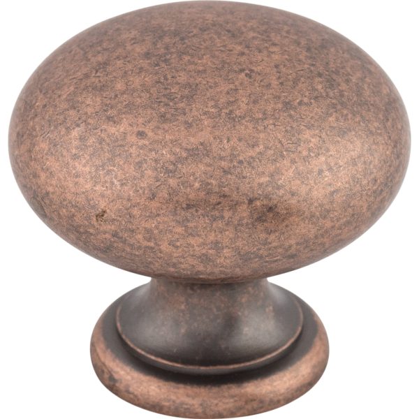 Mushroom Knob 1 1/4 Inch Antique Copper
