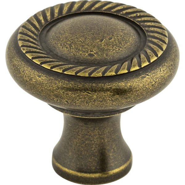 Swirl Cut Knob 1 1/4 Inch German Bronze