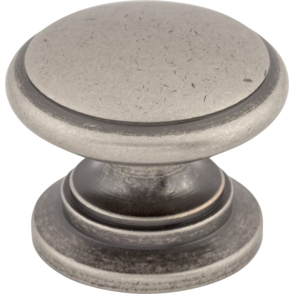 Ray Knob 1 1/4 Inch Pewter Antique