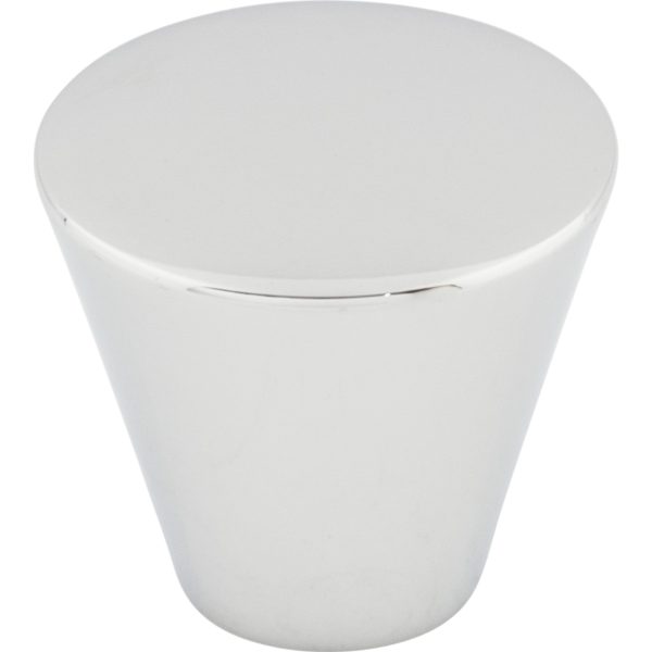 Cone Knob 1 1/16 Inch Polished Chrome