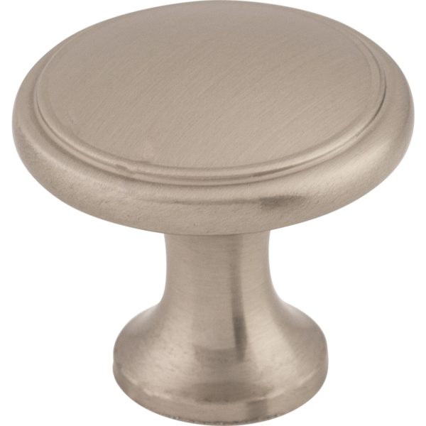 Ringed Knob 1 1/8 Inch Brushed Satin Nickel