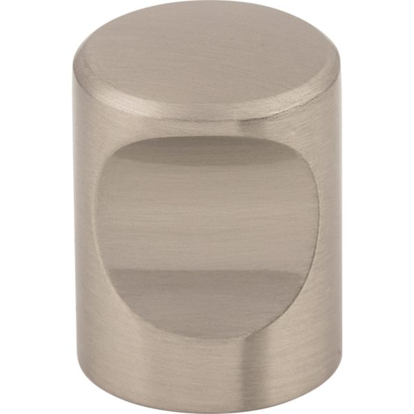 Nouveau Indent Knob 3/4 Inch Brushed Satin Nickel