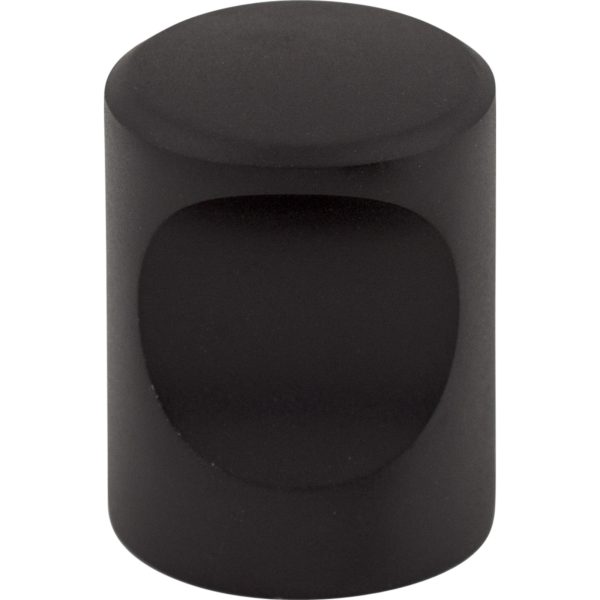 Nouveau Indent Knob 3/4 Inch Flat Black