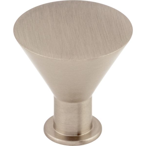 Cocktail Knob 1 3/16 Inch Brushed Satin Nickel