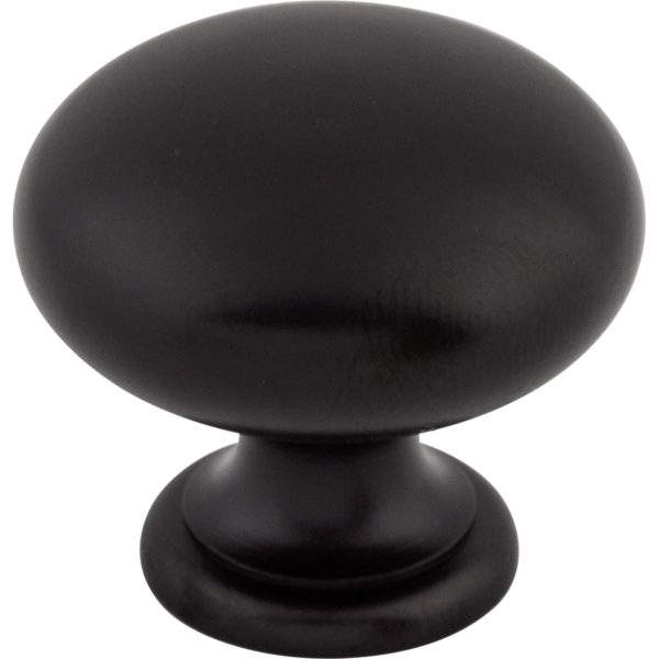 Mushroom Knob 1 1/4 Inch Patina Black