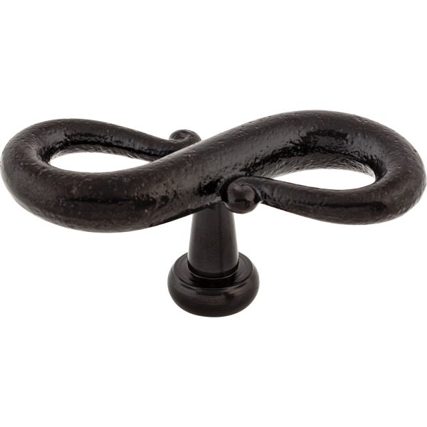 S-Shaped Knob 3 1/4 Inch Patina Black