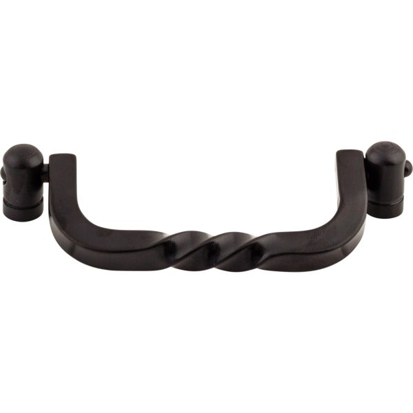 Twist Drop Pull 3 3/4 Inch (c-c) Patina Black