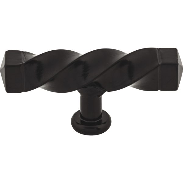 Square Twist T-Handle 3 3/16 Inch (c-c) Patina Black