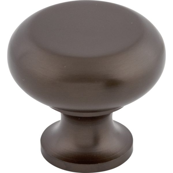 Flat Faced Knob 1 1/4 Inch Oil Rubbed Bronze