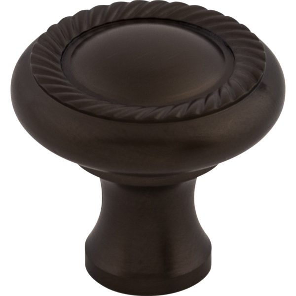 Swirl Cut Knob 1 1/4 Inch Oil Rubbed Bronze