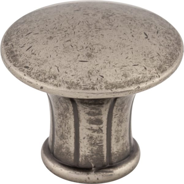 Lund Knob 1 1/4 Inch Pewter Antique
