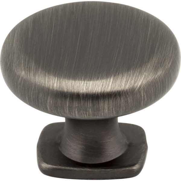 1-3/8" Diameter Brushed Pewter Belcastel 1 Cabinet Knob - Image 3